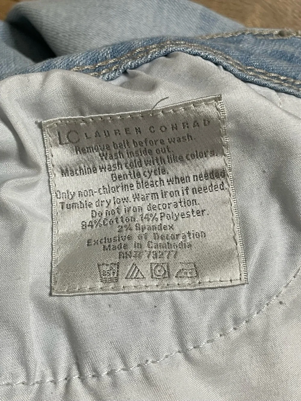 LC Lauren Conrad Light Blue Straight Leg Jeans